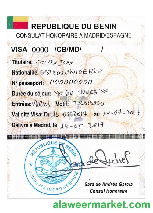 BENIN travel visa